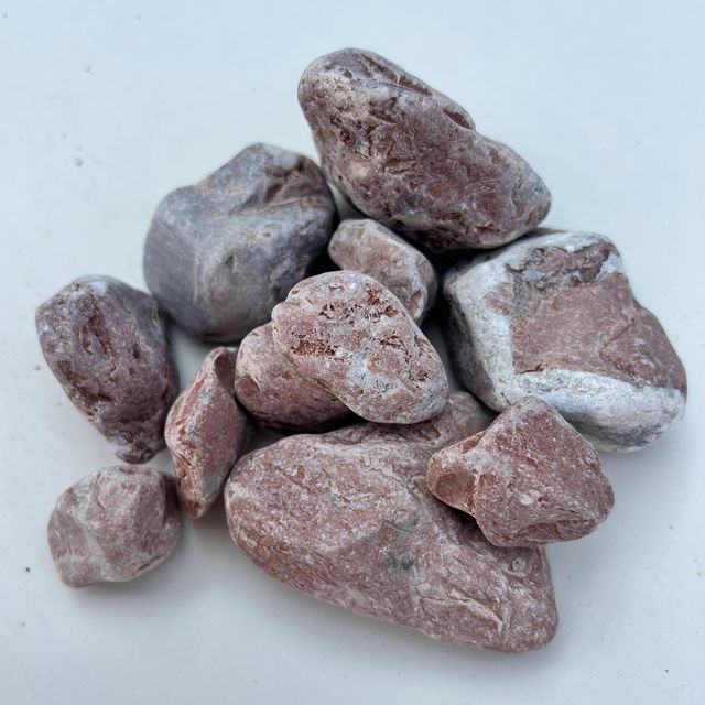 Piedra mármol ROJO Canto rodado 24/40 mm 20kg