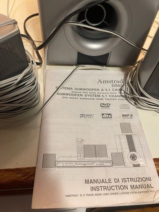 Lettore dvd cd con 5 casse e subwoofer