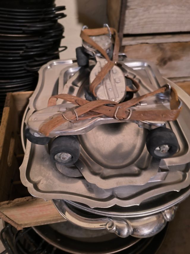 Patines antiguos decoración