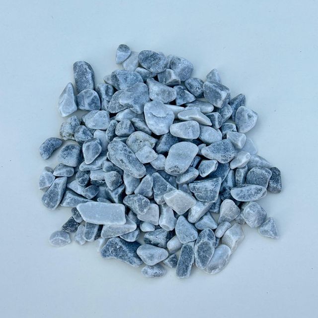 Piedra mármol Canto rodado 6/12mm GRIS NEVADO 20k