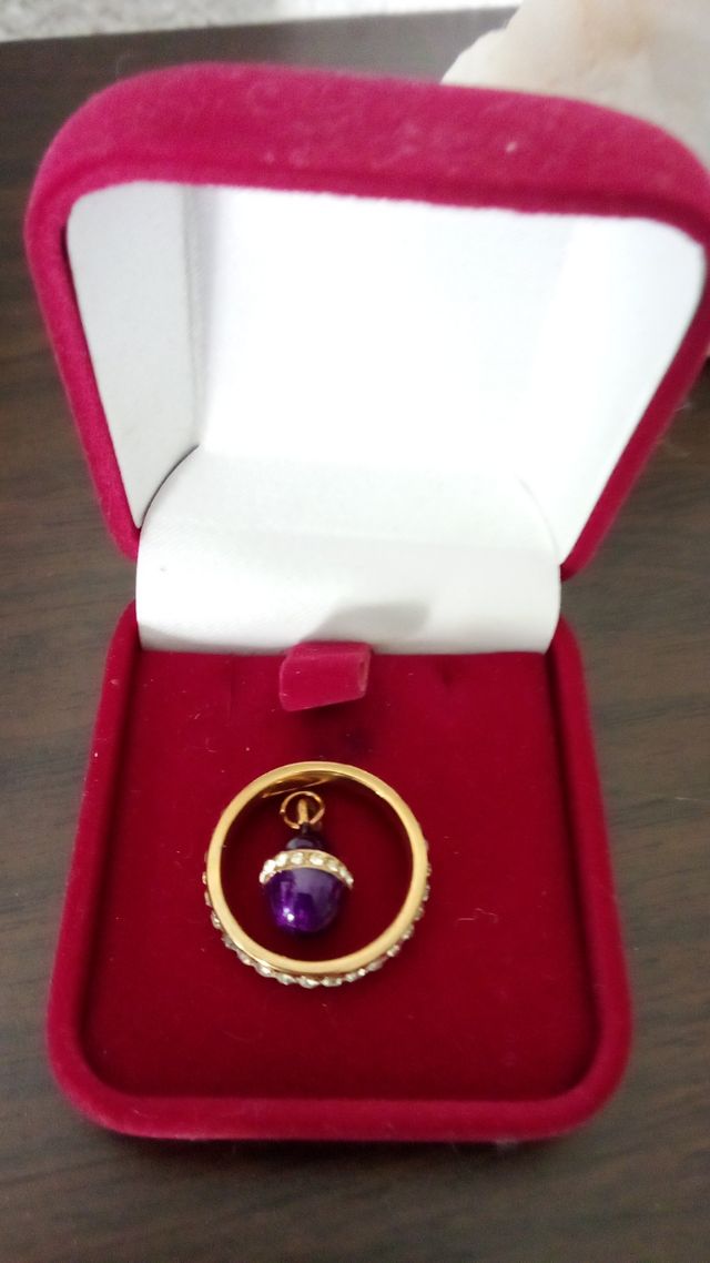 Conjunto de anel e pingente 