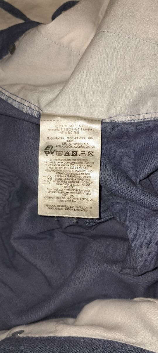 Pantalón de lino y algodón