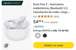 Enco Free 2 Auriculares inalámbricos Bluetooth
