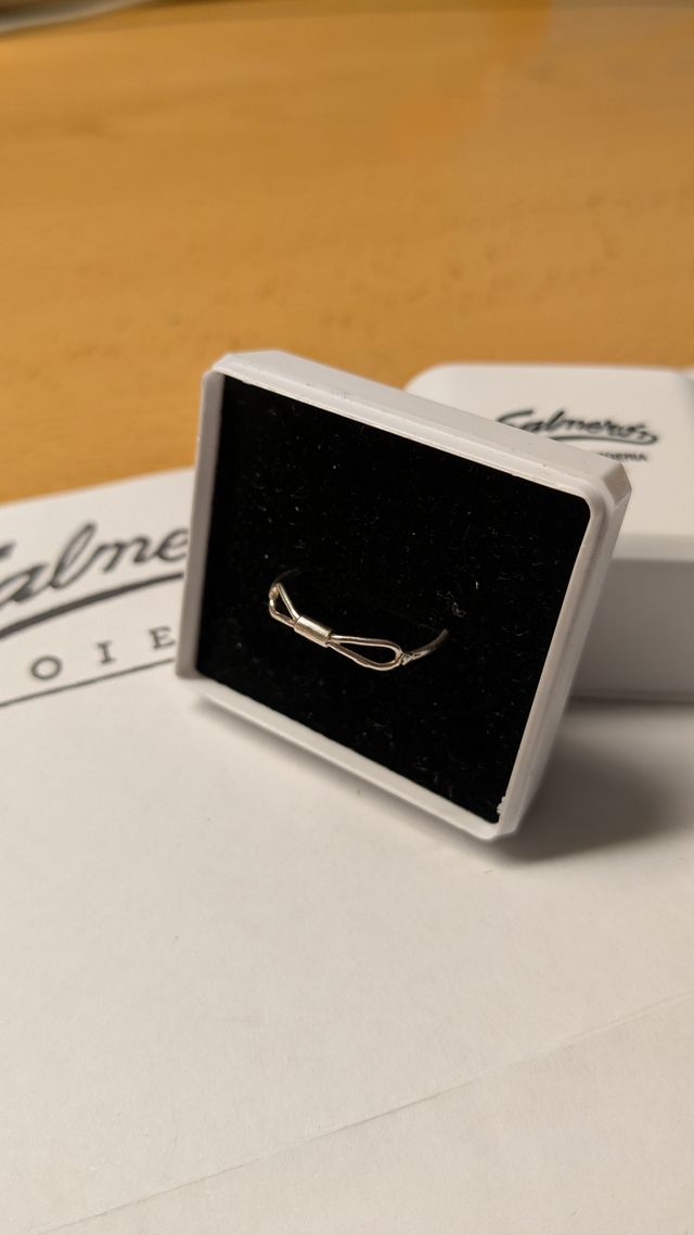 Anillo de Plata con Dos Lágrimas – Talla 17,7mm