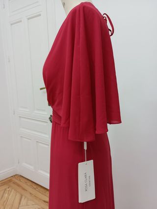 Vestido cocktail rojo pasión Rosa Clará