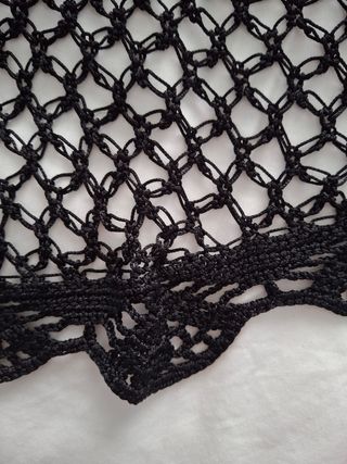 Mantoncillo flamenca crochet