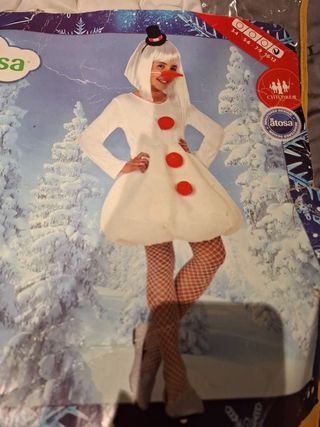 DISFRAZ MUÑECO DE NIEVE NIÑA- MUJER