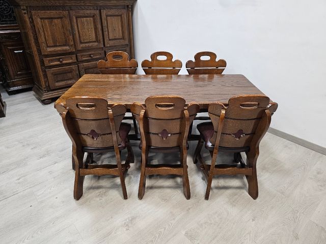 Mesa Y Sillas Rusticas para el Comedor