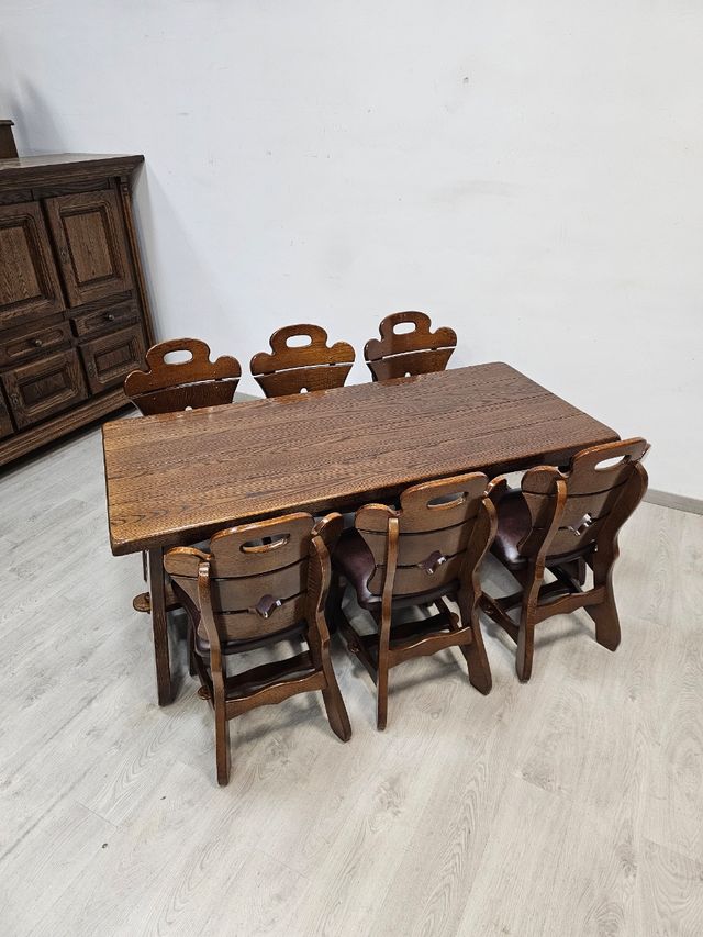 Mesa Y Sillas Rusticas para el Comedor