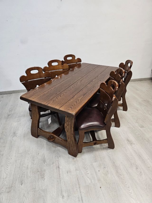 Mesa Y Sillas Rusticas para el Comedor