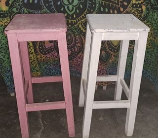 Banquetas de madera
