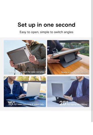 Soporte adhesivo para portatil