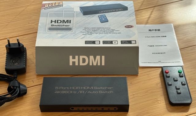 HDMI SWITCHER 5 PORT 4K@60HZ