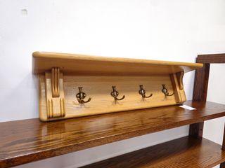 Appendiabiti in rovere massiccio naturale