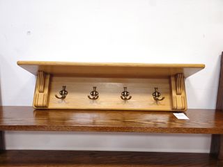 Appendiabiti in rovere massiccio naturale