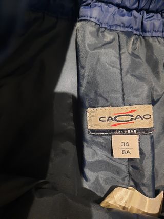 Tuta da sci azzurra e blu Cacao 8 anni 