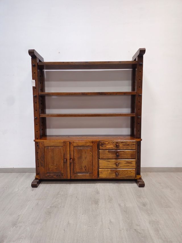 Libreria Rustica de Roble Macizo