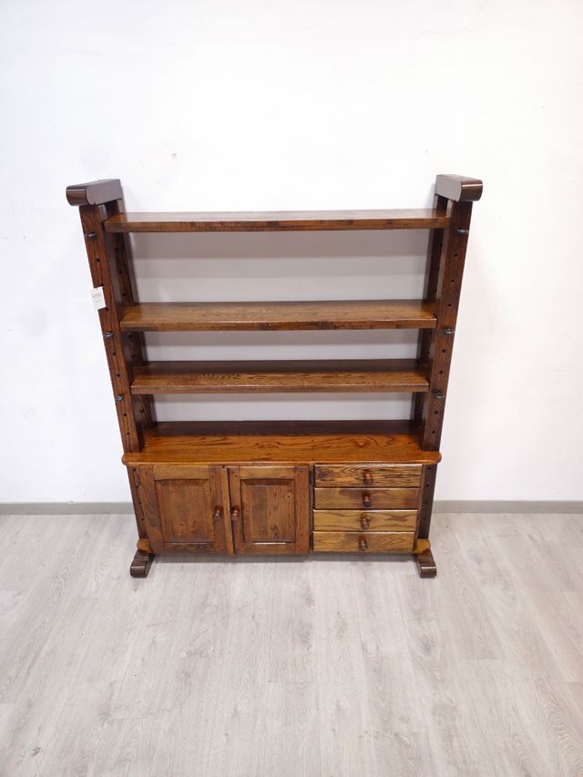 Libreria Rustica de Roble Macizo