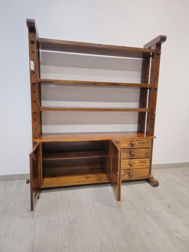 Libreria Rustica de Roble Macizo