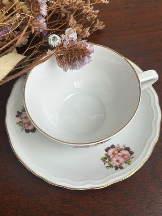Tazon de desayuno porcelana francesa