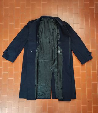 Cappotto uomo in cashmere e lana taglia 54 blu