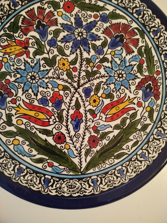 Plato artesanal de Palestina