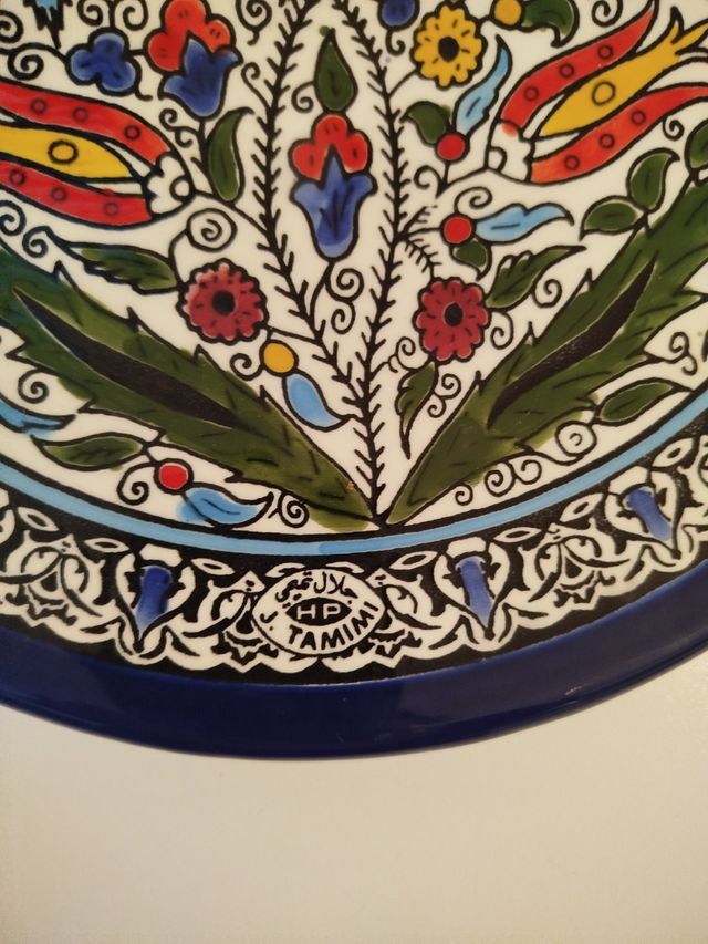 Plato artesanal de Palestina