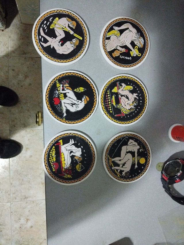 Posavasos cerámica grecia