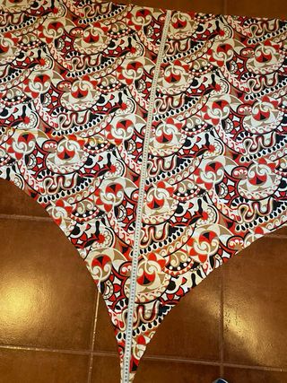 Trozos de tela estampada fantasia