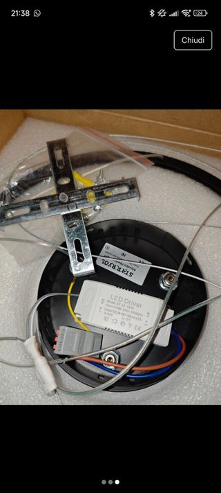 Lampadario LED circolare sospeso