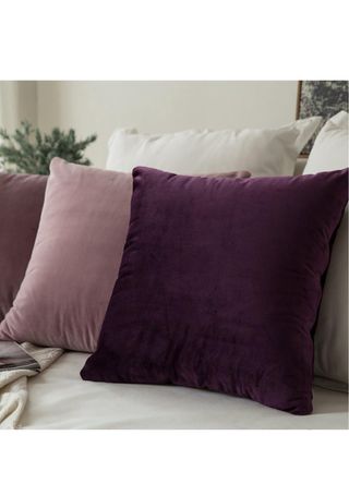 Dos fundas de cojines terciopelo