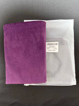 Dos fundas de cojines terciopelo