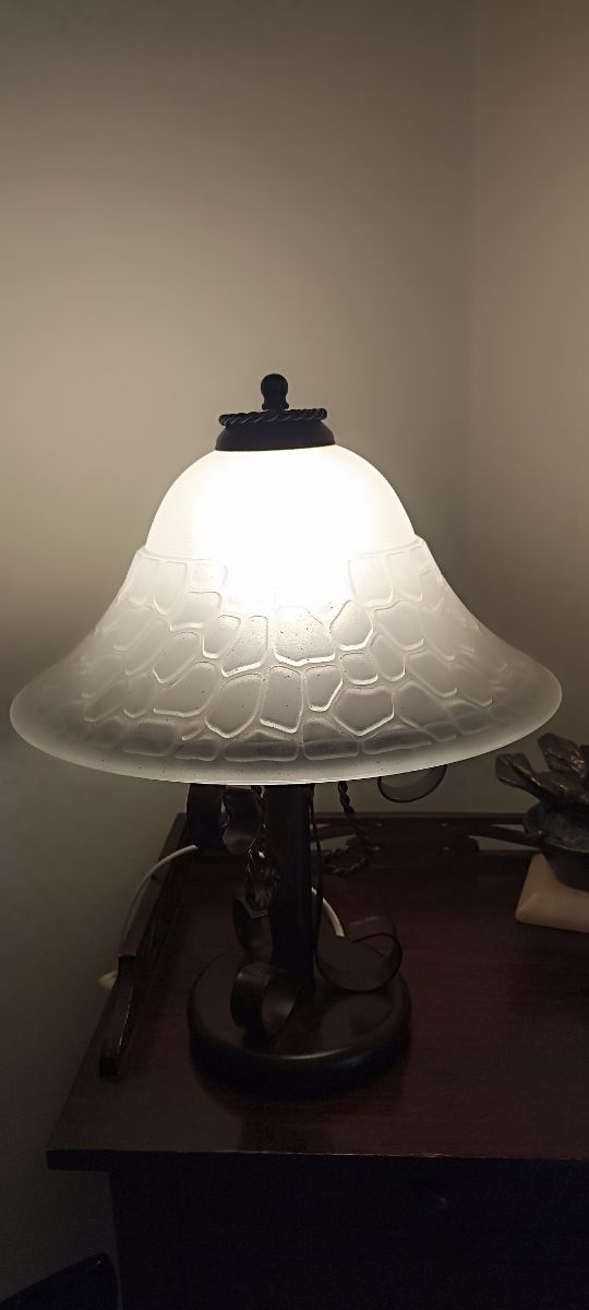 Coppia lumi in ferro battuto 