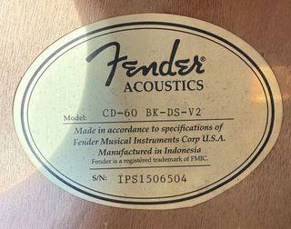 Guitarra acustica Fender