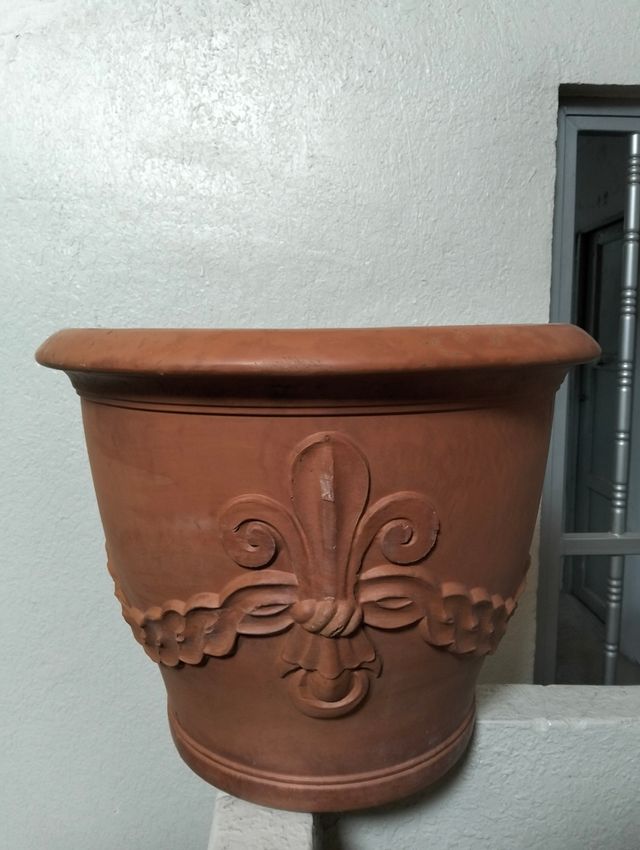 Maceta de barro grande