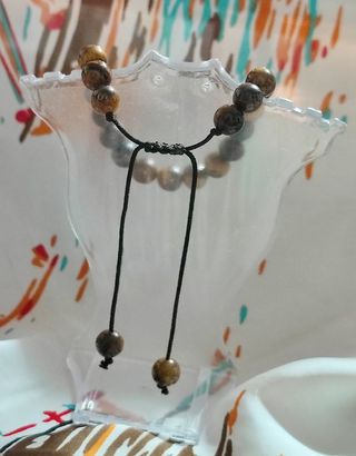PULSERA UNISEX DE OJO DE TIGRE CUENTAS 8 MILÍMETRO