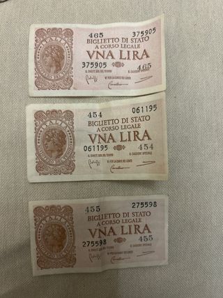 Banconote 1 lira