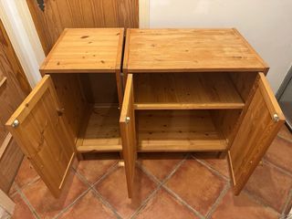 Armarios bajos de pino