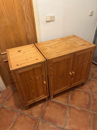 Armarios bajos de pino