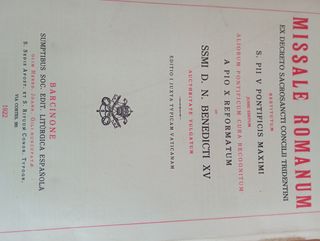 Misal Romano año 1922