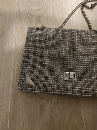 Bolso tweet gris Zara