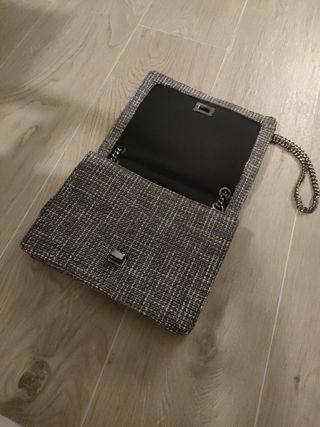 Bolso tweet gris Zara
