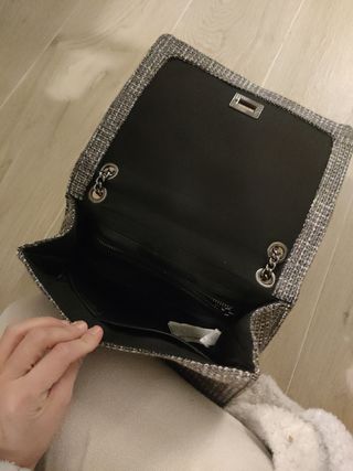 Bolso tweet gris Zara