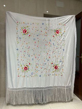 Mantones manila Cuadrados grandes en 11 colores