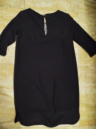 Vestido mujer negro estilo tunica