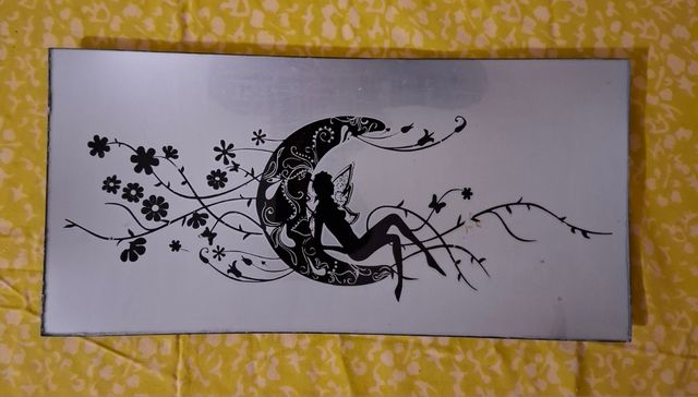 Bandeja cristal decorada