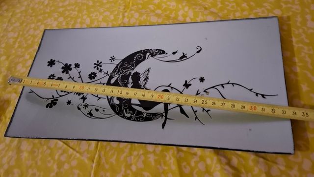 Bandeja cristal decorada