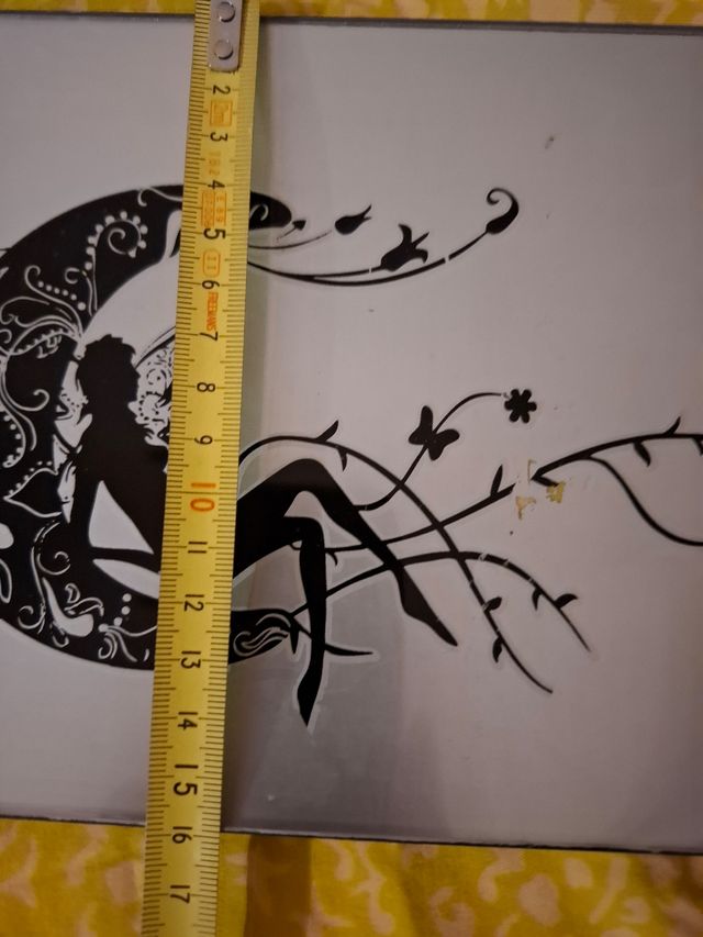 Bandeja cristal decorada