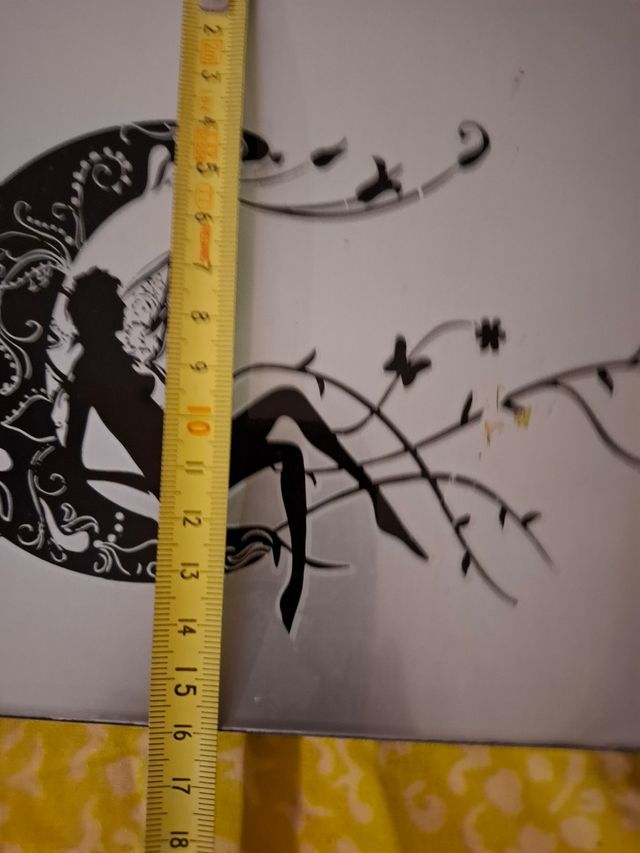 Bandeja cristal decorada