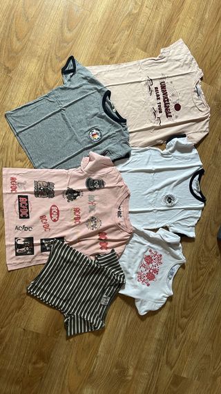 Lote camisetas pull and bear